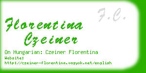 florentina czeiner business card
